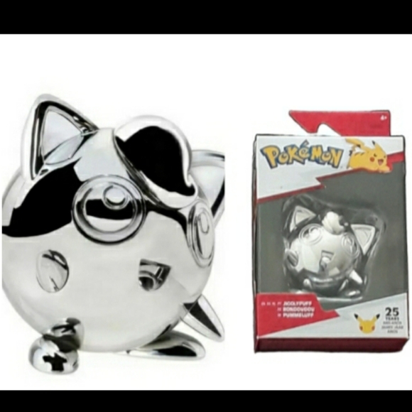 Pokemon 25th Celebration Silver Jigglypuff Battle Figurine - Pokemon Collectibl - Picture 9 of 9